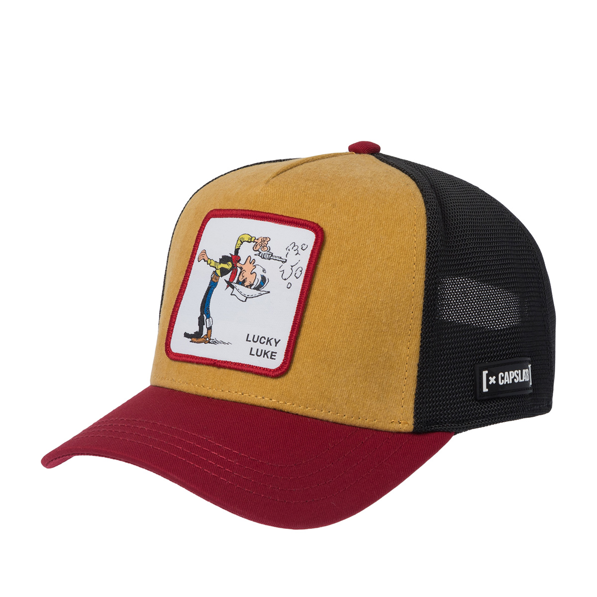Бейсболка CAPSLAB арт. CL/LCK2/1/PCT/COW Dargaud Lucky Luke (горчичный /бордовый)