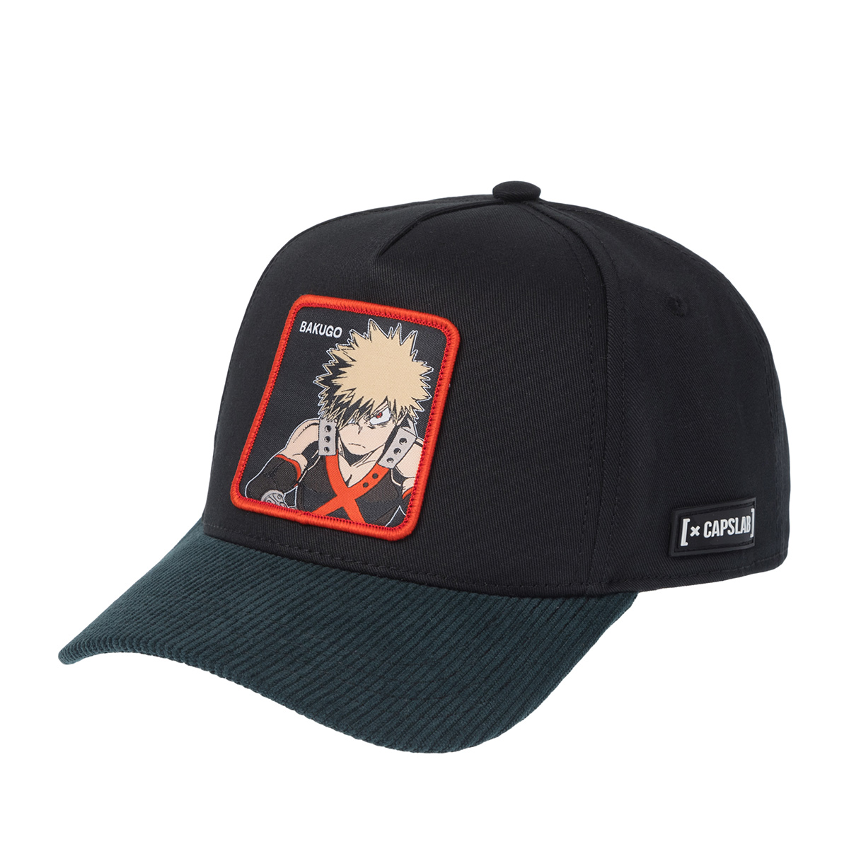 Бейсболка CAPSLAB арт. CL/MHA2/1/PCT/BAK My Hero Academia Bakugo (черный / темно-зеленый)