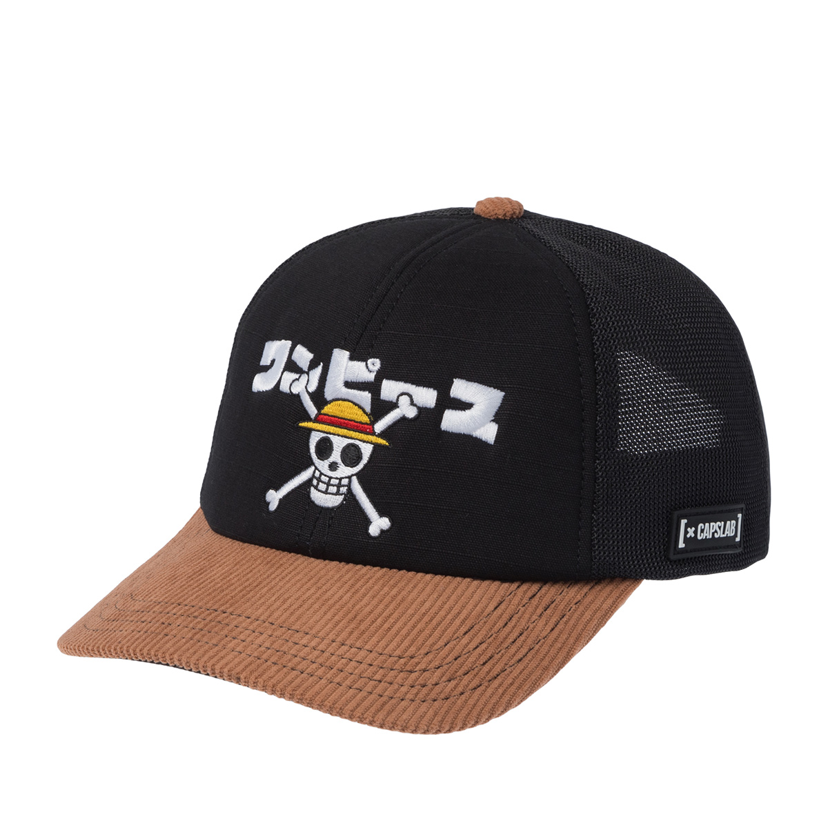 Бейсболка CAPSLAB арт. CL/OP6/1/PCS/ONE One Piece Skull (черный / светло-коричневый)
