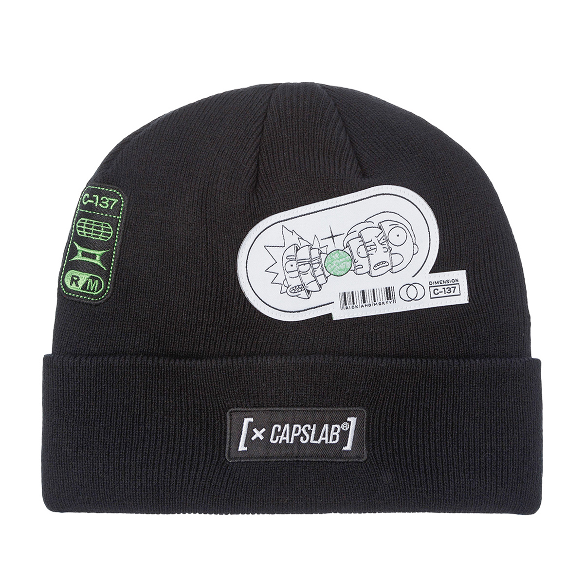 Шапка CAPSLAB арт. CL/REM1/1/BON/REM Rick And Morty Together (black)