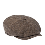 Кепка STETSON арт. 6840514 HATTERAS WOOL HERRINGBONE (коричневый / бежевый)