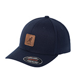 Бейсболка KANGOL арт. K5441 Leather Patch Flexfit Baseball (темно-синий)