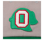 Бейсболка AMERICAN NEEDLE арт. SMU715A-OAO Oakland Oaks New Timer Slouch MILB (серый / зеленый)