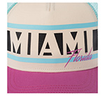 Бейсболка AMERICAN NEEDLE арт. SMU730A-MIAM Miami Sinclair (кремовый / розовый)