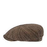 Кепка STETSON арт. 6870702 HATTERAS HERRINGBONE VIRGIN WOOL (оливковый / бежевый)