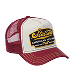 Бейсболка STETSON арт. 7751103K TRUCKER CAP AMERICAN HERITAGE (бордовый / белый)