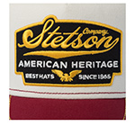 Бейсболка STETSON арт. 7751103K TRUCKER CAP AMERICAN HERITAGE (бордовый / белый)