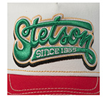 Бейсболка STETSON арт. 7761162K TRUCKER CAP LETTERING (белый / красный / зеленый)