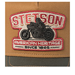 Бейсболка STETSON арт. 7761173K TRUCKER CAP MOTORCYCLE (оливковый / коричневый)