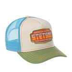 Бейсболка STETSON арт. 7741102K TRUCKER CAP LIGHTNING (кремовый / зеленый)