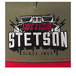 Бейсболка STETSON арт. 7741111K TRUCKER CAP FESTIVAL LIVE LOUD (оливковый / красный)