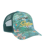 Бейсболка STETSON арт. 7741126 TRUCKER CAP ALOHA PRINT (голубой / желтый)