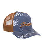 Бейсболка STETSON арт. 7741127 TRUCKER CAP MINIMAL ALOHA PRINT (синий / коричневый)