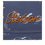 Бейсболка STETSON арт. 7741127 TRUCKER CAP MINIMAL ALOHA PRINT (синий / коричневый)