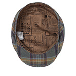 Кепка STETSON арт. 6383207 DRIVER CAP LINEN CHECK (синий / серый / желтый)