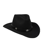 Шляпа STETSON арт. 3598126 WESTERN WOOLFELT (черный)
