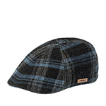 Кепка STETSON арт. 6610318 TEXAS SHADOW PLAID (голубой / черный)