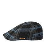 Кепка STETSON арт. 6610318 TEXAS SHADOW PLAID (голубой / черный)