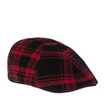 Кепка STETSON арт. 6610318 TEXAS SHADOW PLAID (красный / черный)