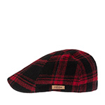 Кепка STETSON арт. 6610318 TEXAS SHADOW PLAID (красный / черный)