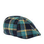 Кепка STETSON арт. 6610323 TEXAS CHECK WOOL (бирюзовый / синий / желтый)