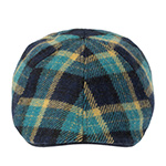 Кепка STETSON арт. 6610323 TEXAS CHECK WOOL (бирюзовый / синий / желтый)
