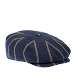 Кепка STETSON арт. 6810701 8-PANEL CAP VIRGIN WOOL (синий / бежевый)