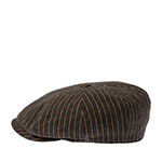 Кепка STETSON арт. 6810702 8-PANEL CAP WOOLEN STRIPE (темно-коричневый / бежевый)