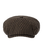 Кепка STETSON арт. 6810702 8-PANEL CAP WOOLEN STRIPE (темно-коричневый / бежевый)