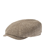 Кепка STETSON арт. 6840534 HATTERAS SUSTAINABLE HERRINGBONE UNDYED WOOL (бежевый / коричневый)