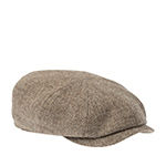 Кепка STETSON арт. 6840534 HATTERAS SUSTAINABLE HERRINGBONE UNDYED WOOL (бежевый / коричневый)