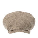 Кепка STETSON арт. 6840534 HATTERAS SUSTAINABLE HERRINGBONE UNDYED WOOL (бежевый / коричневый)