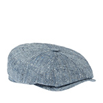 Кепка STETSON арт. 6842507 HATTERAS SILK/LINEN HERRINGBONE (светло-синий)