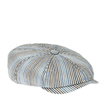 Кепка STETSON арт. 6873704 HATTERAS LINEN STRIPE (синий / белый / коричневый)