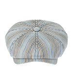Кепка STETSON арт. 6873704 HATTERAS LINEN STRIPE (синий / белый / коричневый)