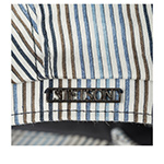 Кепка STETSON арт. 6873704 HATTERAS LINEN STRIPE (синий / белый / коричневый)