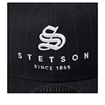 Бейсболка STETSON арт. 7786701 BASEBALL CAP PINSTRIPE (черный)