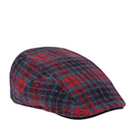 Кепка STETSON арт. 6170306 IVY CAP CHECK WOOL (красный / бирюзовый)