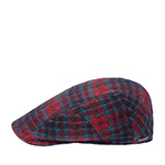 Кепка STETSON арт. 6170306 IVY CAP CHECK WOOL (красный / бирюзовый)