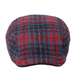 Кепка STETSON арт. 6170306 IVY CAP CHECK WOOL (красный / бирюзовый)