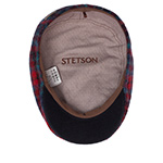 Кепка STETSON арт. 6170306 IVY CAP CHECK WOOL (красный / бирюзовый)