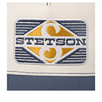 Бейсболка STETSON арт. 7741156 TRUCKER CAP RHOMBUS (кремовый / синий)