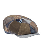 Кепка STETSON арт. 6873902 HATTERAS PATCHWORK BARISTA (коричневый / синий)