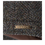 Кепка STETSON арт. 6840545 HATTERAS HERRINGBONE HARRIS TWEED (черный / оливковый)