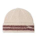 Шапка STETSON арт. 8589308 BEANIE STRIPES VINTAGE BOWLING THEME (бежевый / коричневый)