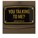Бейсболка JOHN HATTER арт. 1-1021-U00 You Talking To Me? (оливковый)