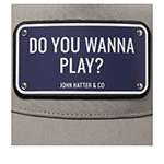 Бейсболка JOHN HATTER арт. 1-1022-U00 Do You Wanna Play? (светло-серый)