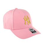 Бейсболка 47 BRAND арт. B-MTLCS17WBP-RS New York Yankees MLB (розовый)