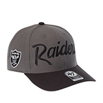 Бейсболка 47 BRAND арт. F-REPSP23WBP-CCB Las Vegas Raiders NFL (серый / черный)