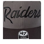 Бейсболка 47 BRAND арт. F-REPSP23WBP-CCB Las Vegas Raiders NFL (серый / черный)